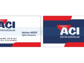 Açı Eğitim Kartvizit Tasarımı ve Baskısı-min