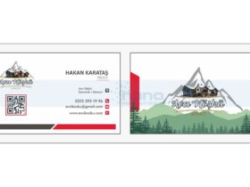 Avcı Köşkü Otel Kartvizit Tasarımı ve Baskısı-min